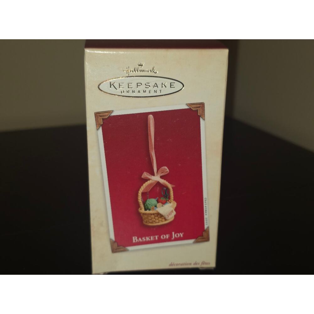 Hallmark Keepsake 2003 Basket of Joy Ornament~Sewing Basket.‎